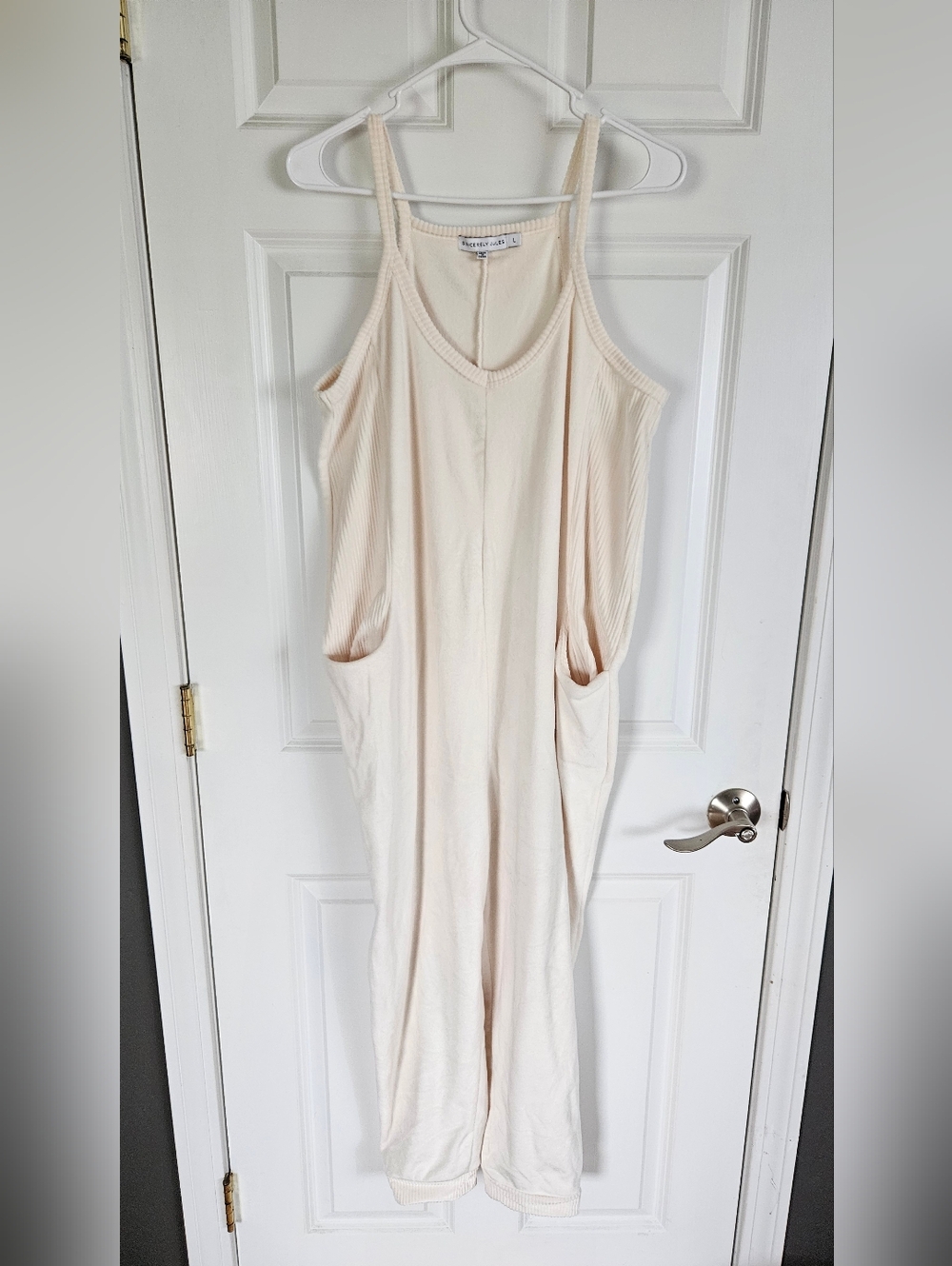 Sincerely Jules Cream Romper Pant
